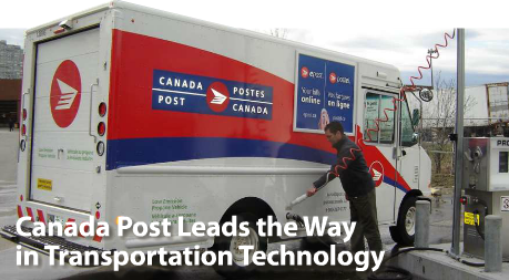 Canada Post uses propane to power vehicles