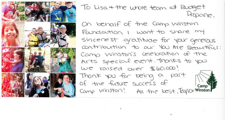 Camp Winston Letter