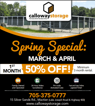 Calloway Storage Spring Special