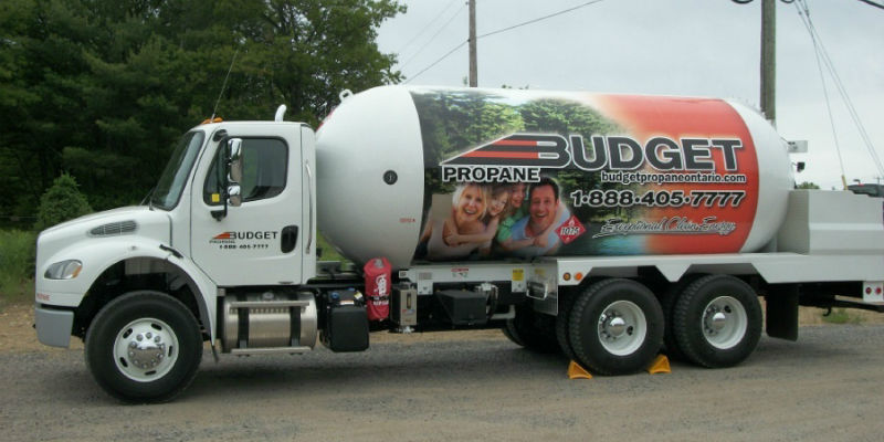 Budget Propane Ontario delivery truck