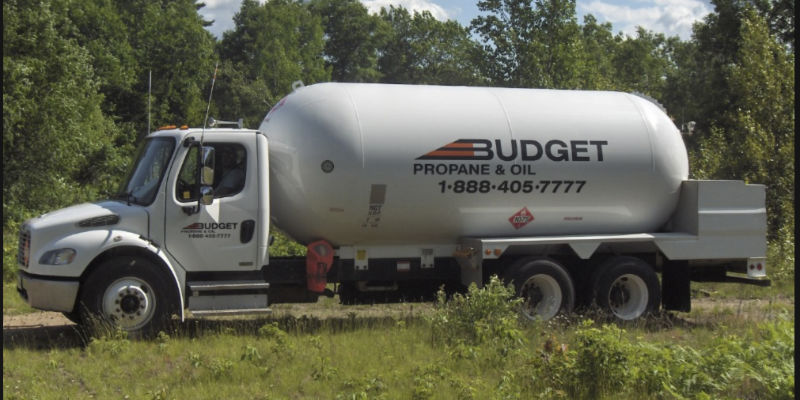 Budget Propane delivery truck