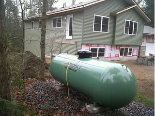 Green Propane Tank