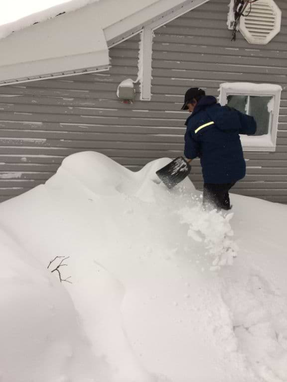 Digging Out Tank to Refill