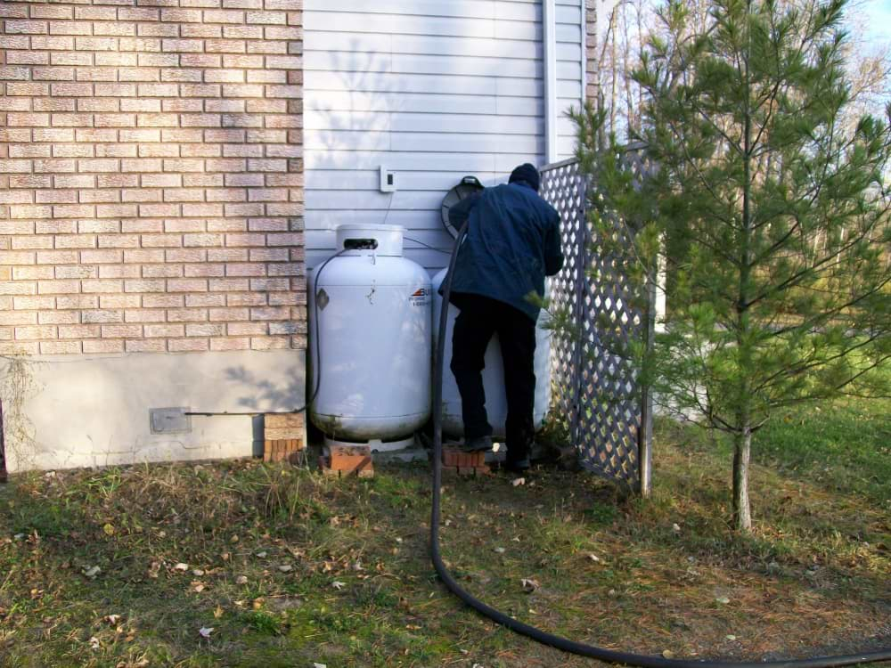 Vertical Tank Install