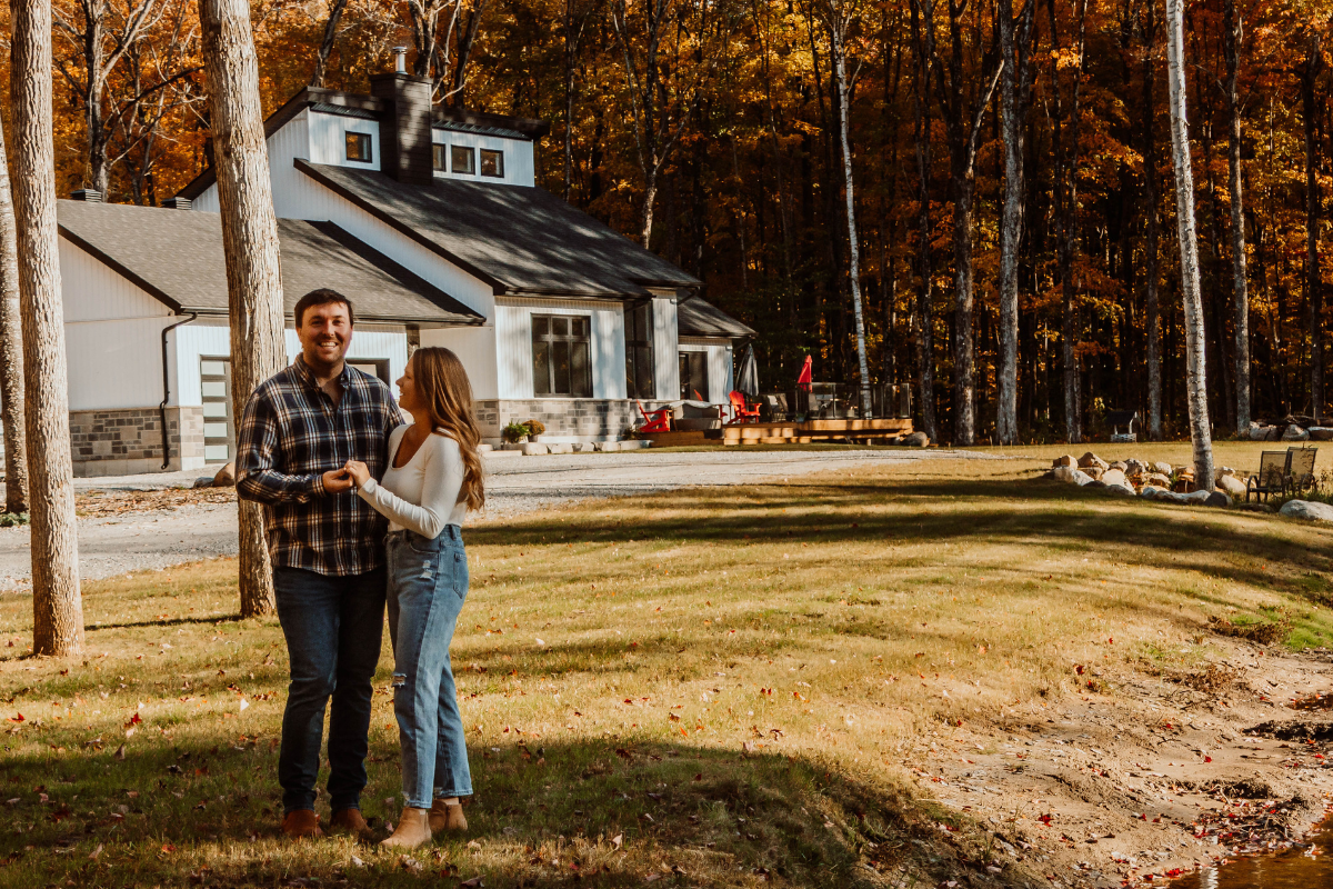 couple with house